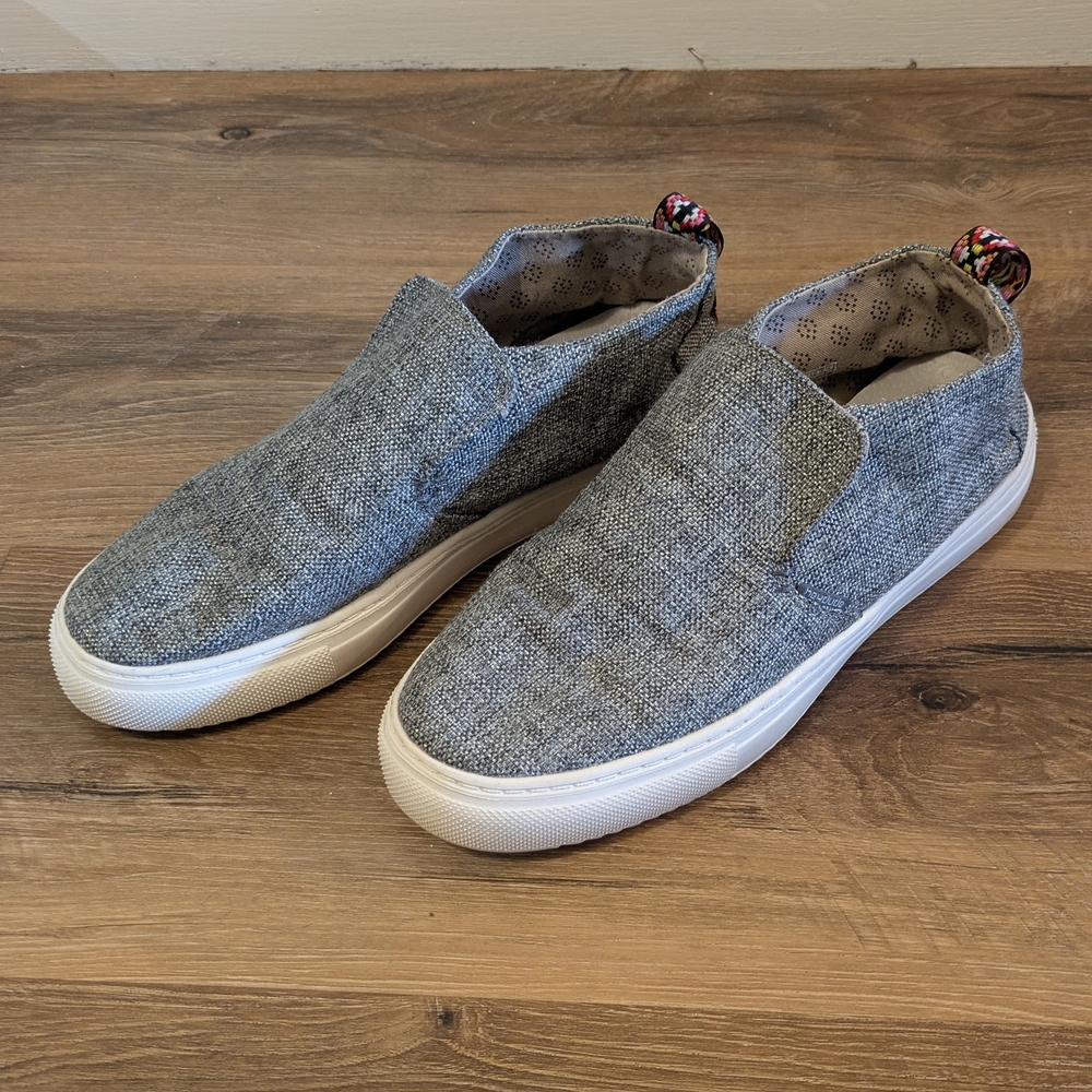 Hey Dude Grey Peyton Linen Shoes